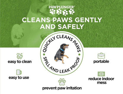 – the Muddy Paw Cleaner for Dogs – Saves Carpet, Furniture, Bedding and Cars from Dirty Paw Prints – Use This Dog Paw Cleaner after Walks – Soft Bristles, Convenient Cup Handle