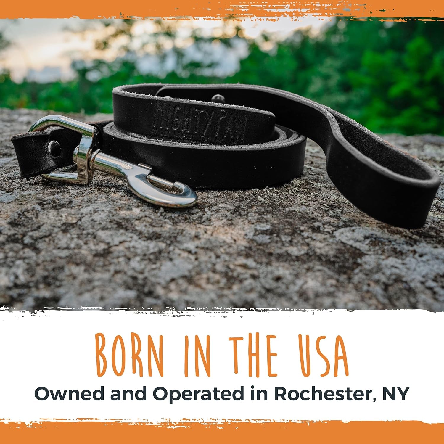 Dog Leash and Collar - Distressed Genuine Leather - Suitable for All Pet Sizes - Leather Leash - Premium Quality Dog Leash - 5 Ft Soft Leather Leash - Modern Dog Collar Leash - Black